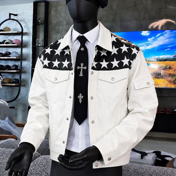 Luxury Woven Bomber Jacket with Graphic Tie