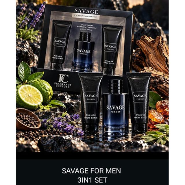 SAVAGE FOR MEN 3IN1 Gift Set - Exclusive Collection